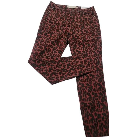 Soft Surroundings Jeans Womens 8 Ultimate High Rise Skinny Leopard - Picture 1 of 16